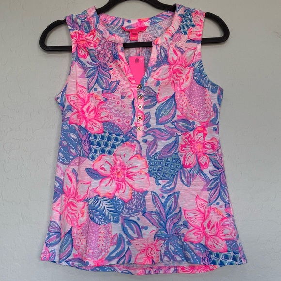 Lilly Pulitzer Tops - Women's Lilly Pulitzer Essie Tank Top size small NWT
